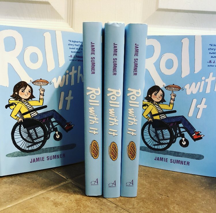 Feeling the need to give generously as so many kids are out of school without access to books. I’m giving away five copies of #RollWithIt. Hang in there everyone! 📚💗 #mglit #freebooks 

1. Follow me &amp; retweet
2. Tag a teacher or librarian

Ends 3/20. US only.