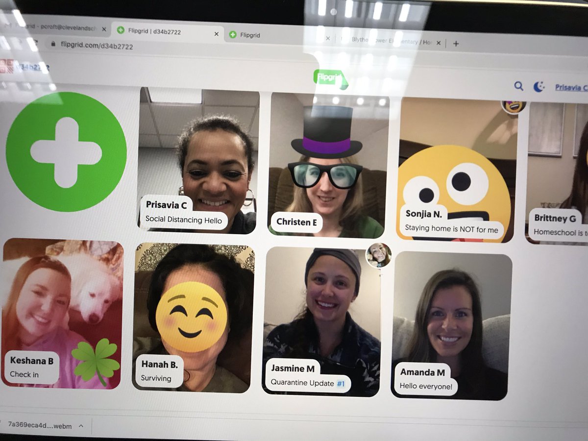 pcroft4's tweet photo. Using Flipgrid to stay in touch with faculty and staff! @BlytheBower @clevecityschool @drrusselldyer #risecleveland https://t.co/fZEsZt7Xbu