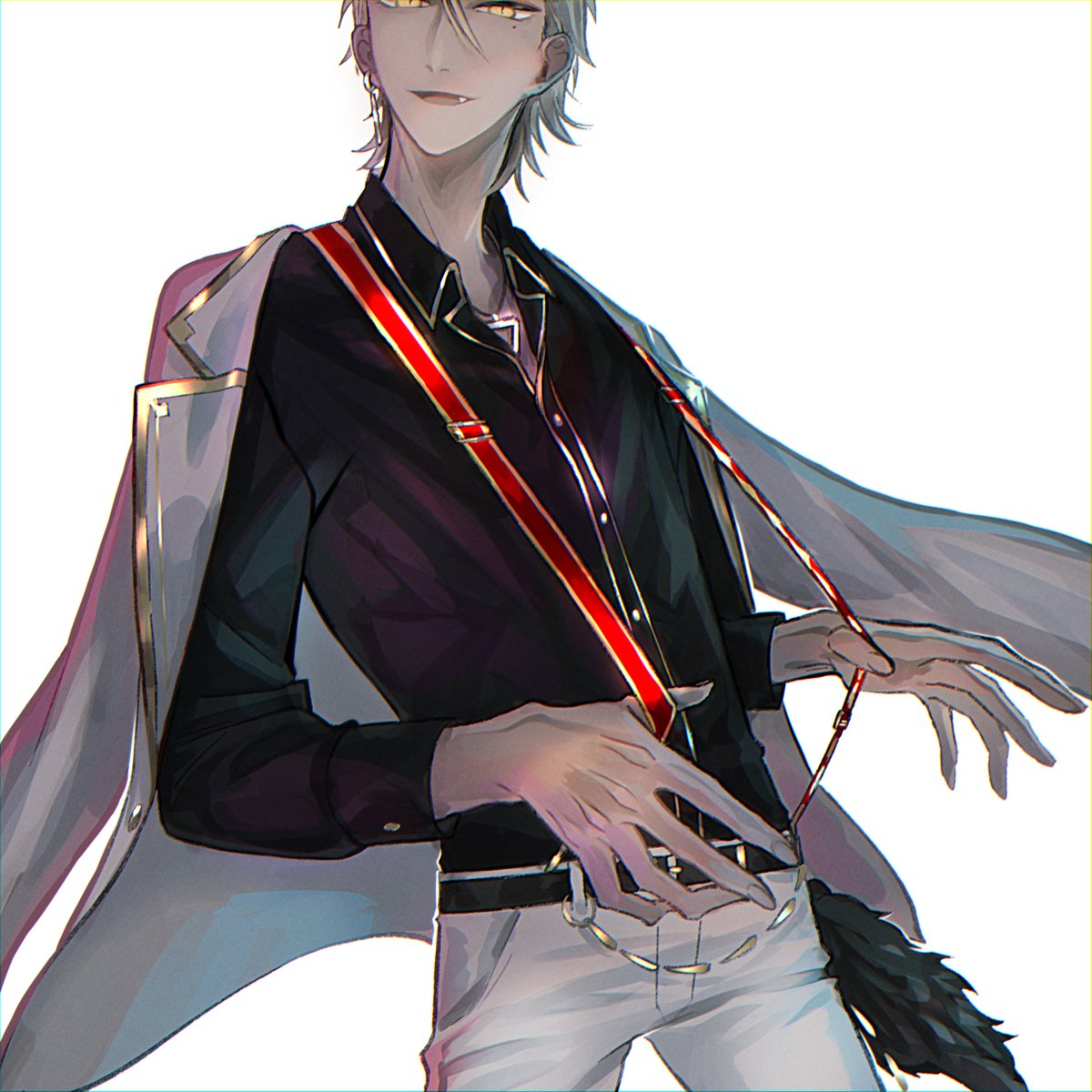 伏見ガク　ディスコ衣装 絵ガク ディスコ衣装のサスペンダーありがとう