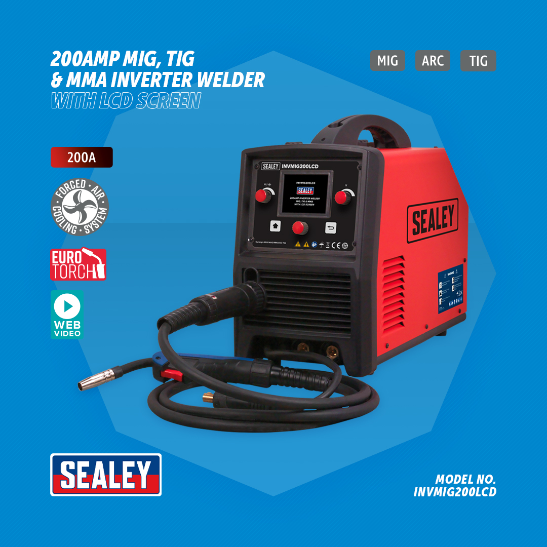 Clarke MMA200 Arc Inverter Welder 200 amp 230v c//w welding leads