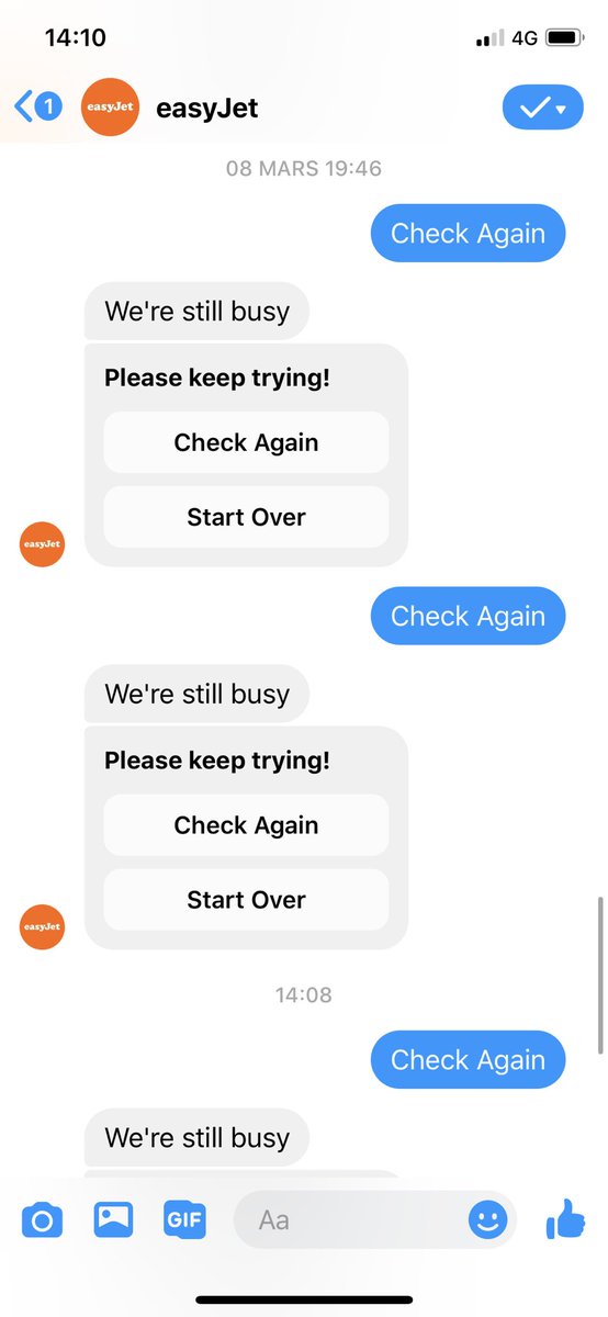 Jag rekommenderar verkligen EasyJets chatt om man vill ha bra hjälp.