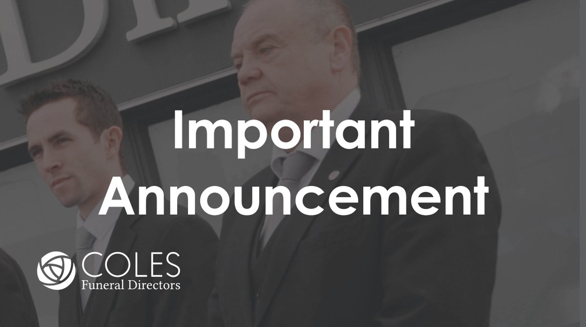 ColesFuneral's tweet image. In line with the Government and The World Health Organization recommendations, we’re taking even more steps than usual to ensure the health and wellbeing of our team, whilst continuing to support you and our local community. Read our full statement here 👉 bit.ly/33qIvzn