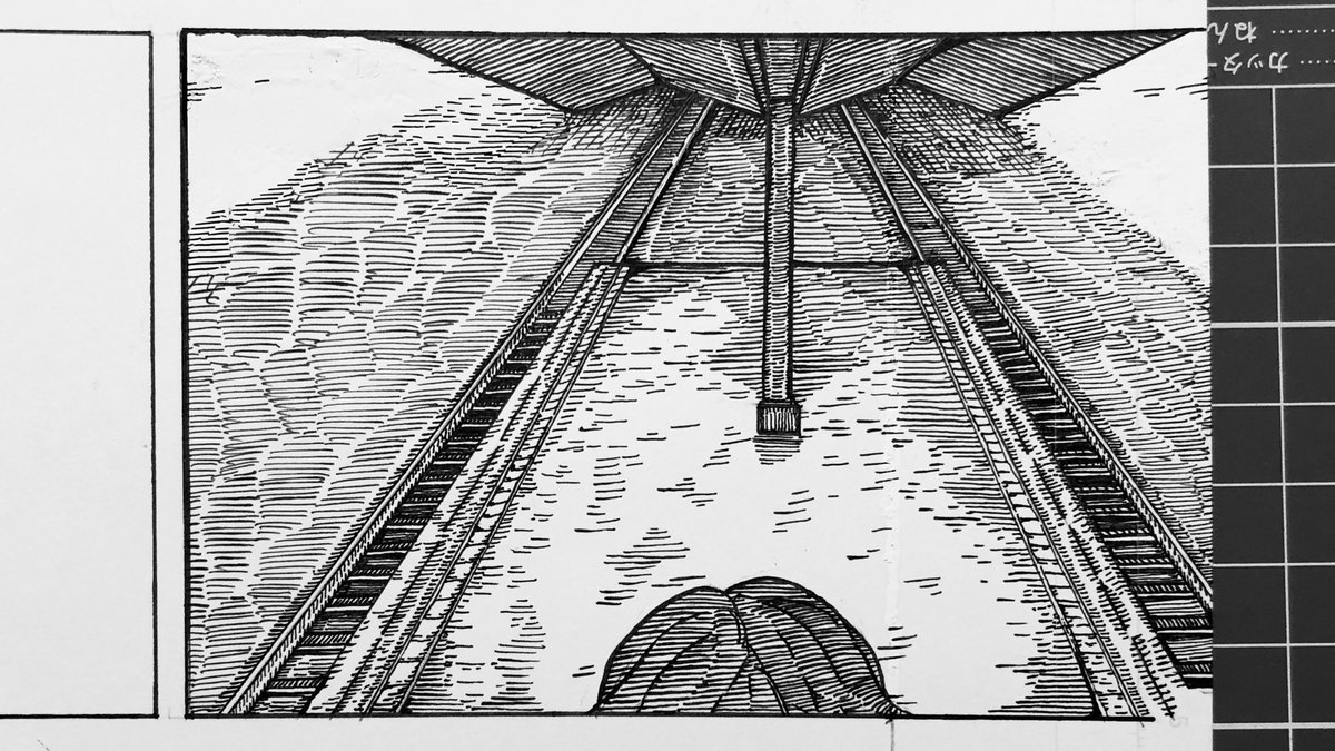 これも駅
#ペン画 #モノクロ #イラスト 