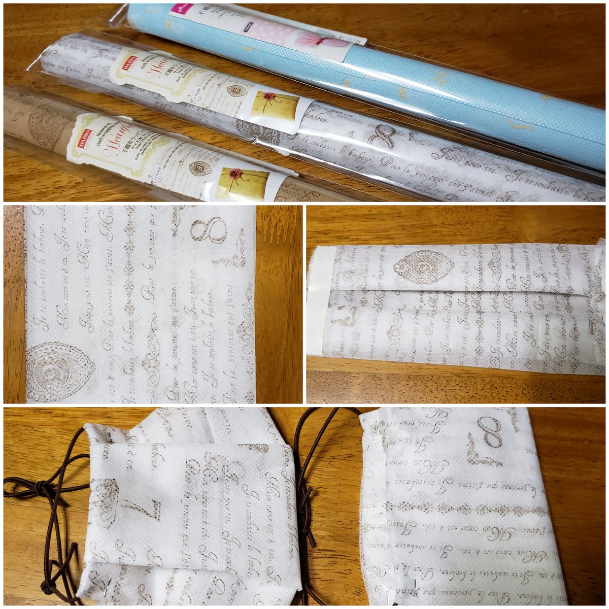 ট ইট র Sango 私が手作りマスクで 不織布を3つ折したタイプですが ネットでは ハンカチを使ったもので 紹介されてます 不織布は結構 身近にあります 換気扇などのフードカバー ラッピング用紙 作物などをカバーするシート等 今回 ラッピング用紙で 作り ট ইট র Sango 私が手作りマスクで 不織布を3つ折したタイプですが ネットでは ハンカチを使ったもので 紹介されてます 不織布は結構 身近にあります 換気扇などのフードカバー ラッピング用紙 作物などをカバーするシート等 今回 ラッピング用紙で 作り