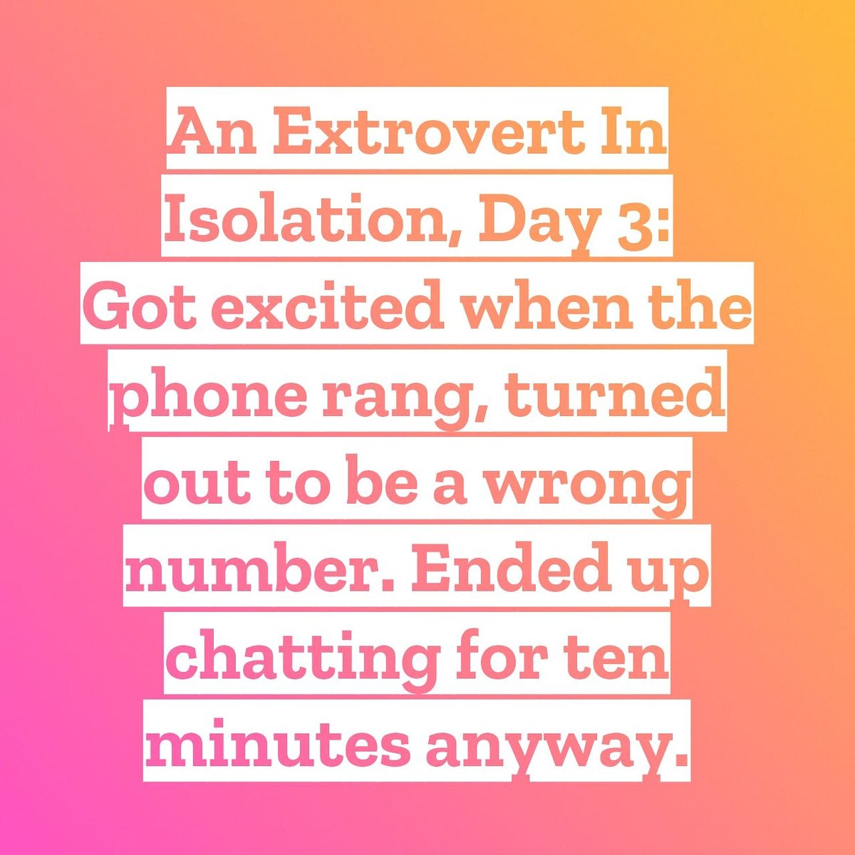 Pinkredible's tweet image. 😊
#socialdistancing #selfisolate #covid  #covid_19 #coronavirus #coronavirusmemes #coronavirushumor #jokes #humor #extrovertproblems #selfisolation #quarantine #anextrovertinisolation