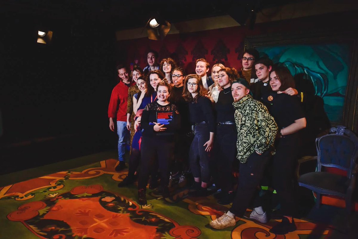 chomley_harriet's tweet photo. Our AMAZING team - After the Rhinoceros: The Red Pill by Nessah Muthy directed by @debbiehannan #missthis #wanttodoitagain #wild https://t.co/1z1suhGCzd