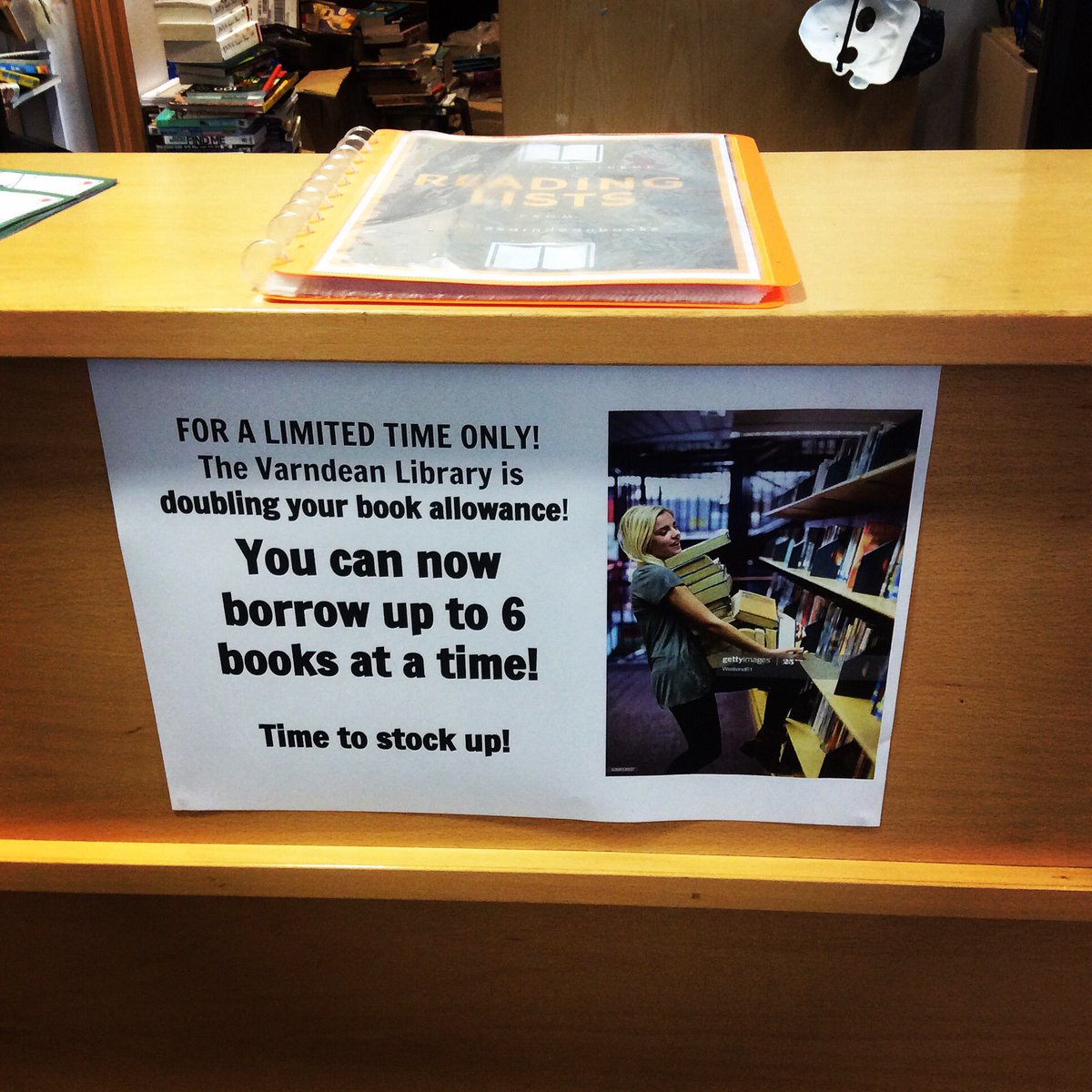 VarndeanBooks's tweet photo. Students of @VarndeanSchool - stock up! https://t.co/7ajyOveB3f