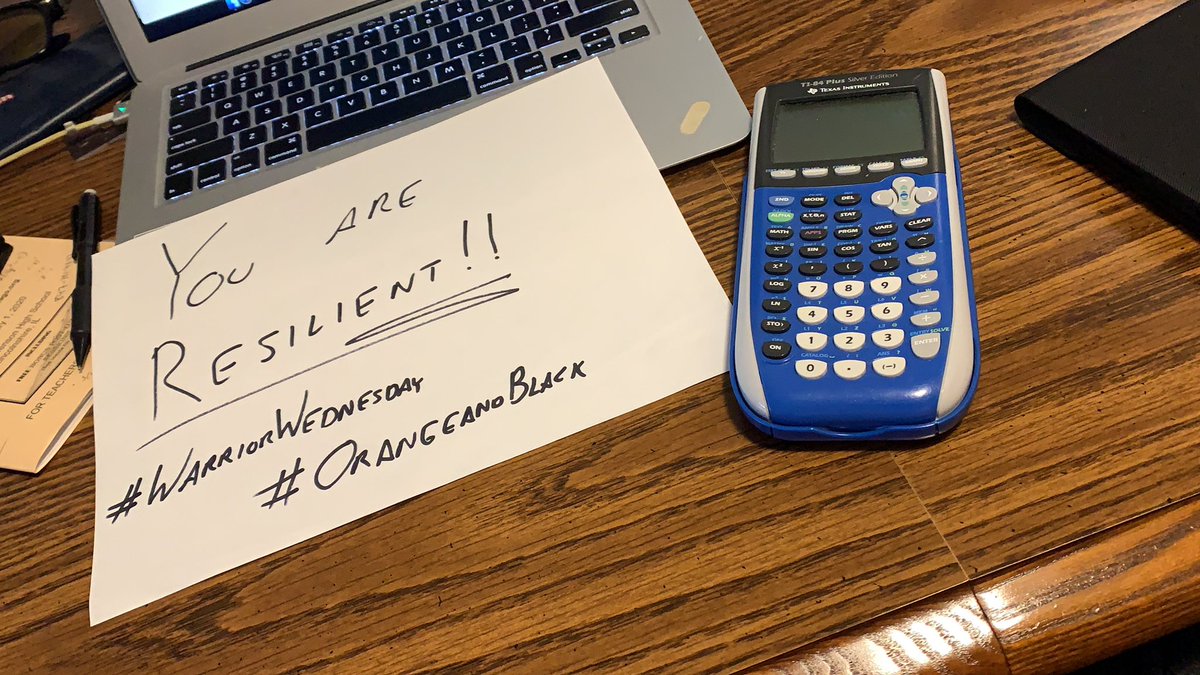 Just because we’re not at the front door, doesn’t mean we’ve forgotten about #WarriorWednesday!! #OrangeandBlack