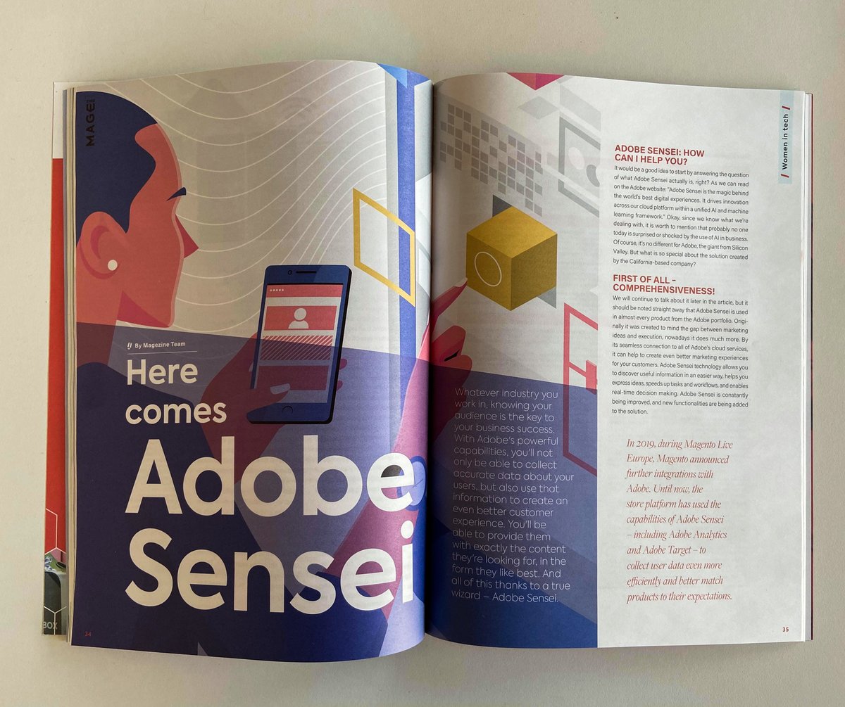 #Adobe is using #AI for quite a while now. We're sure you've heard of #AdobeSensei. 🚀

But do you know how many cool features it contains? Read this short article from the 3rd issue of #Magezine.

Download your free copy here: magezine.co