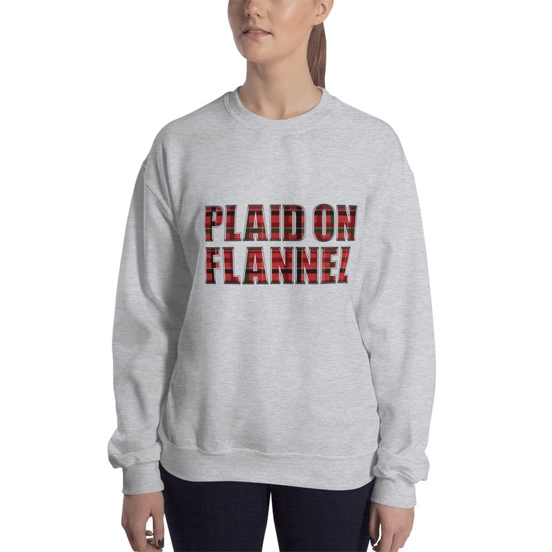 PlaidOnFlannel's tweet photo. Check out the #PlaidOnFlannel #Sweatshirt in the #POFShop! 😃 Available in 9 different colours and 8 different sizes to meet your specific needs.

👉 https://t.co/FgT5g2x6t4

#Clothing #RockMerch #Apparel #Sweater #Merchandise #Clothes #RockAndRoll #BluesRock #AlternativeRock https://t.co/caTU3I3XcT
