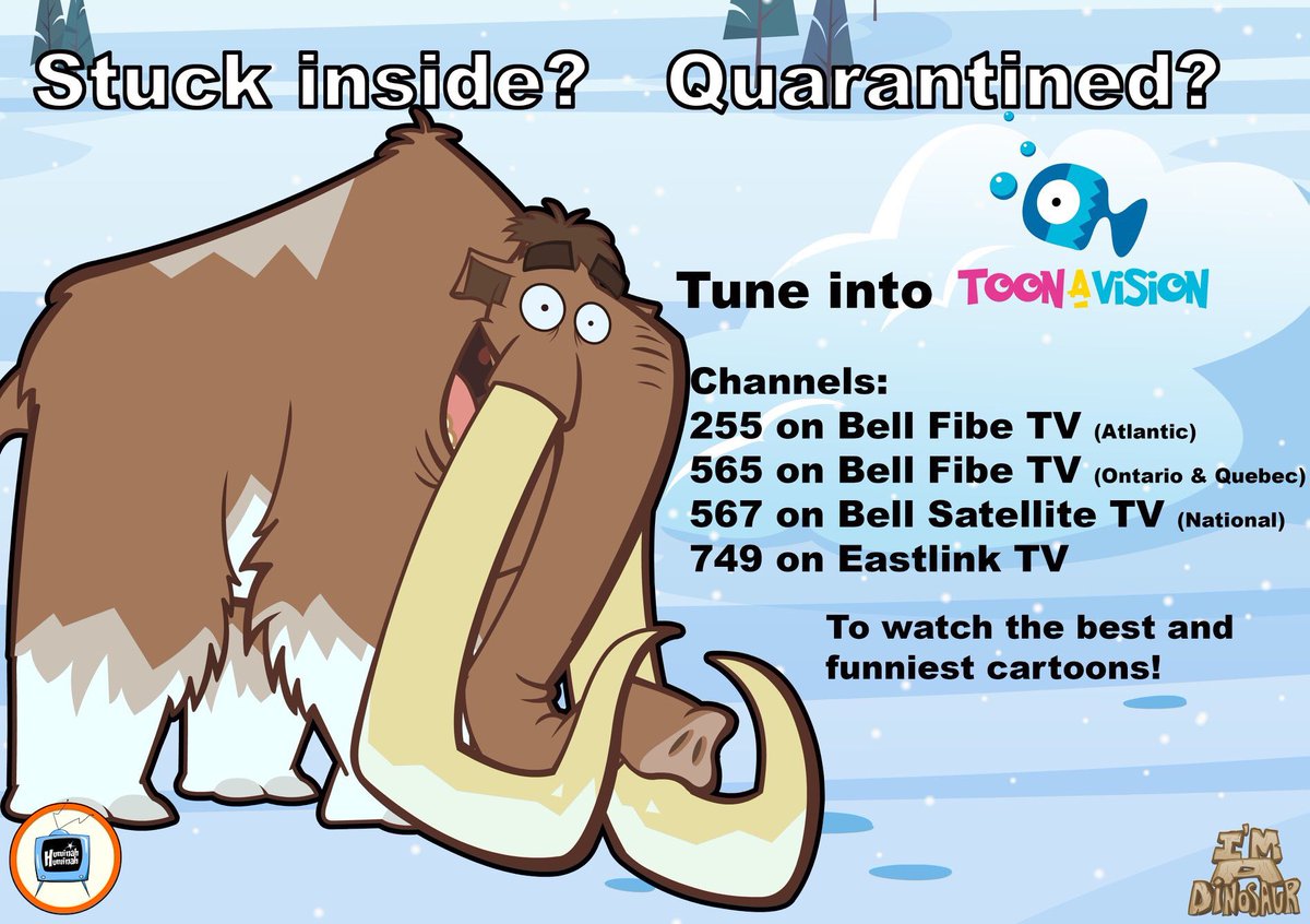 ToonAVisionTV's tweet photo. Stuck inside? Tune into #Toonavision on #bell and #eastlink for the best cartoons! https://t.co/SCXKaqEun5