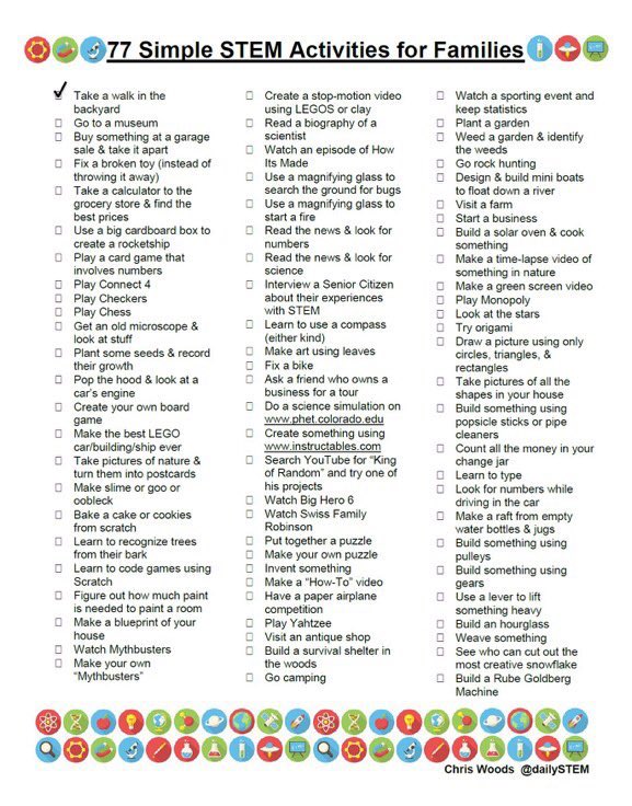 Heather S (@has121325) on Twitter photo Just because we aren’t in the classroom, doesn’t mean students have to go without awesome STEM activities! Enjoy these 77 Simple STEM Activities for Families! A special thanks to <a href="/dailystem/">dailySTEM Chris Woods</a> for providing this list in English AND Spanish! #VDVSTEM #STEMathome #allin4theville #vdv Just because we aren’t in the classroom, doesn’t mean students have to go without awesome STEM activities! Enjoy these 77 Simple STEM Activities for Families! A special thanks to <a href="/dailystem/">dailySTEM Chris Woods</a> for providing this list in English AND Spanish! #VDVSTEM #STEMathome #allin4theville #vdv