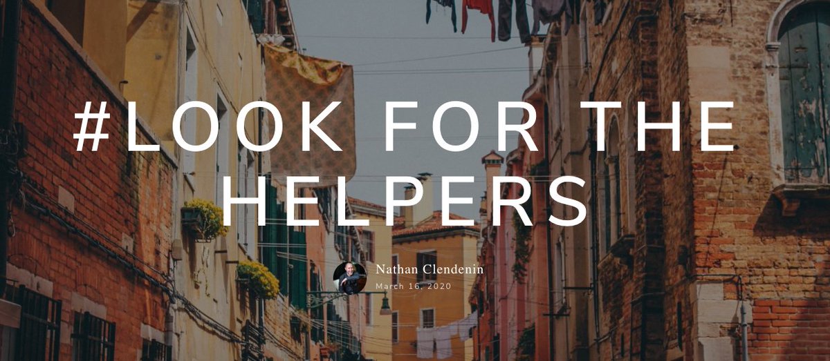 #LookForTheHelpers - Inspiring Stories Start Now - mailchi.mp/story/lookfort…