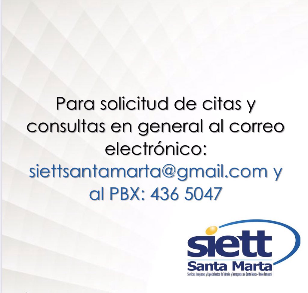 De acuerdo con las medidas que se han tomado desde la administración local y nacional , Siett les comparte de manera oficial de que manera se operará durante los días toque de queda o etapa de contención del Covid-19.
#ParaTenerEnCuenta