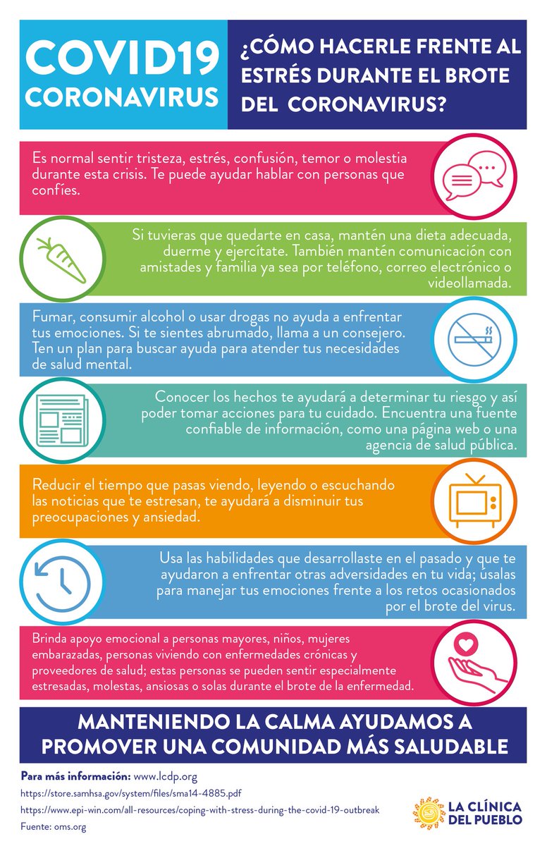 Manuel_LCDP's tweet photo. How can we cope with stress during #COVID19 outbreak? @LaClinica2 promotes understanding our own emotions, learn #HealthyBehaviors, &amp; practice #solidarity while keeping #SocialDistancing &amp; #VirtualContact. @suyannalb @Angie_C_Moreno @Tania_RuizT @Rodrigo_SteinM @JuanM_RdguezL https://t.co/QYFrDmlNB3