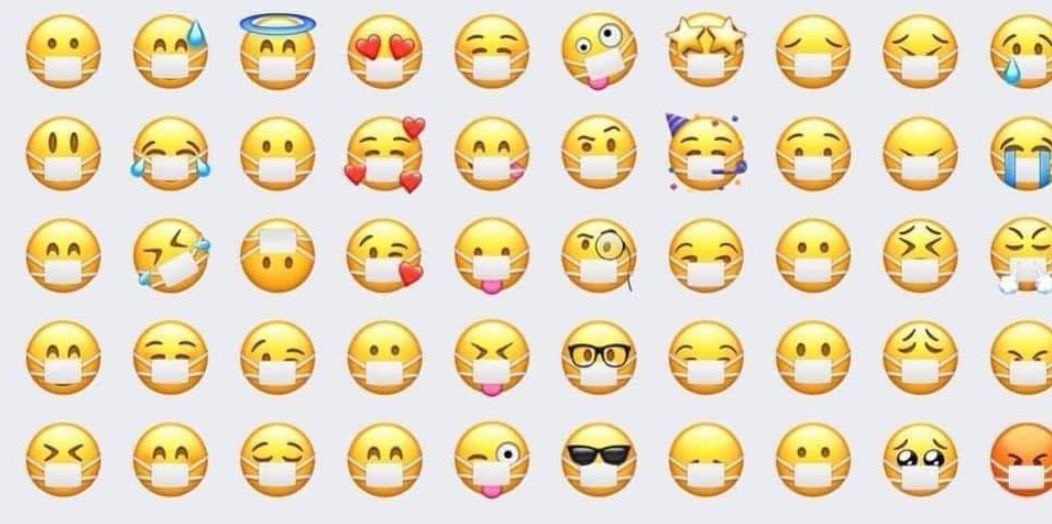 emojis wearing surgical masks