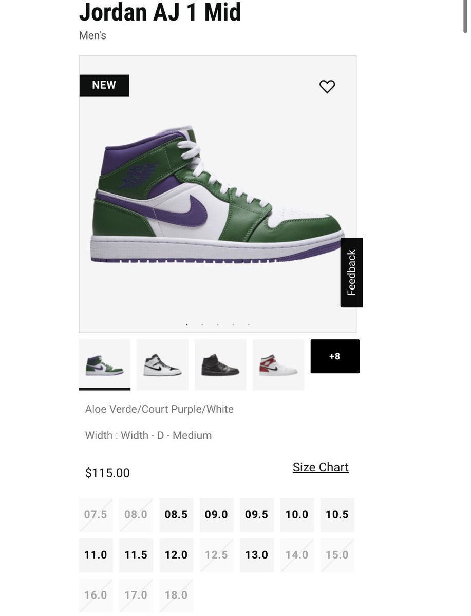 snkr_twitr's tweet photo. Jordan 1 Mid ‘Incredible Hulk’

https://t.co/ohZqGVCINK

#AD https://t.co/UYmPEEL9gr