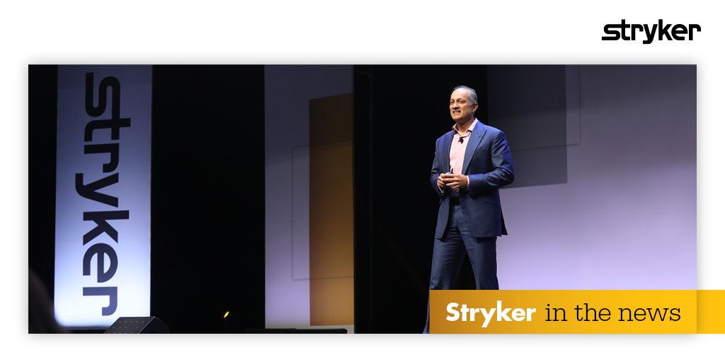 During one of our recent Town Halls, Stryker’s Chairman and CEO Kevin Lobo expressed excitement about the acquisition agreement announcement of Wright Medical from late 2019, & that both companies are working towards closing in the second half of the year bit.ly/2UfF9Lk