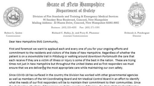 nhfstems's tweet photo. #COVID19 Emergency Protocol for #NH EMS Providers
Click the link below for full #ProtocolGuidelines:
https://t.co/KIaLRjF7iP
#NHFireAndEMS #NHFireEMS #NewHampshire #WashYourHands #GraniteState #NHEMS #KnowledgeIsPower #EmergencyMedicalServices #HealthIsWealth #StayHealthy #EMS https://t.co/WX0pXc26Sr