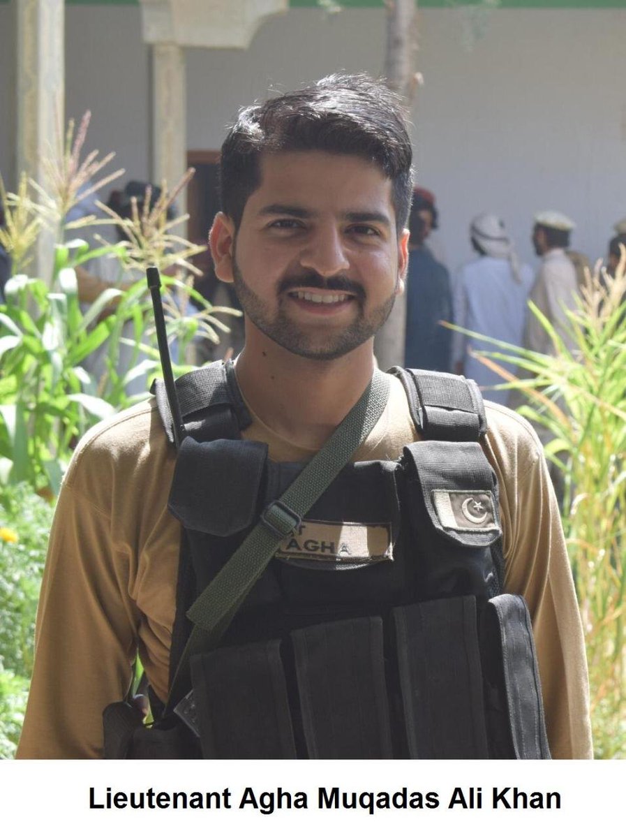 Lieutenant Agha Muqaddas Ali Khan, Hawaldar Qamar Nadeem, Sepoy Muhammad Qasim, Sepoy Tauseef , lost life in an encounter with the militants in  #DattaKhel , North  #Waziristan.