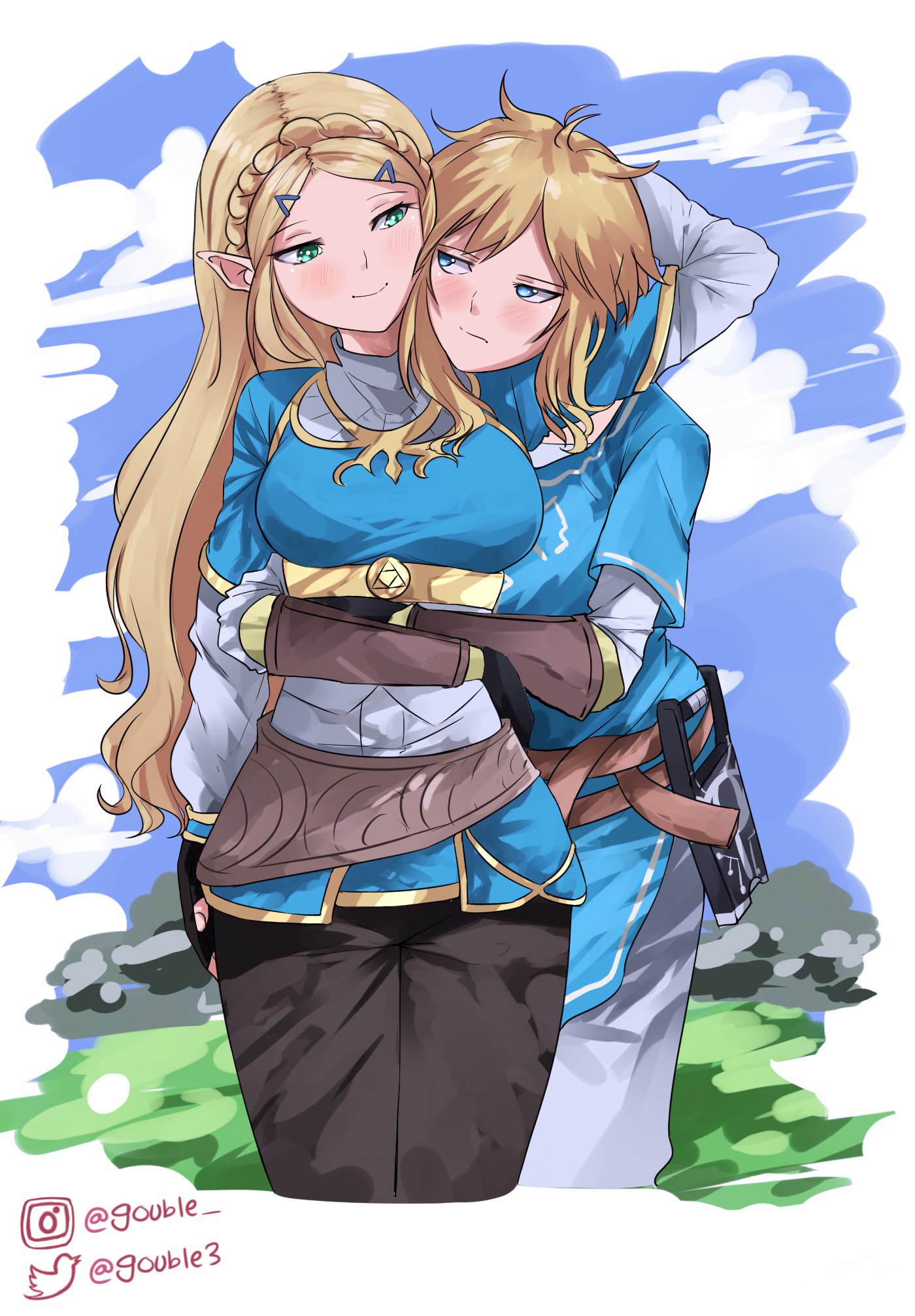 Gouble Commission Open Dm The Legend Of Zelda Fanart Link And Zelda ゼルダの伝説 ゼルダ リンク ブレスオブザワイルド ゼルダ姫 リンゼル 女の子 カップル 可愛いと思ったらrt Legendofzelda Breathofthewild Link Zelda