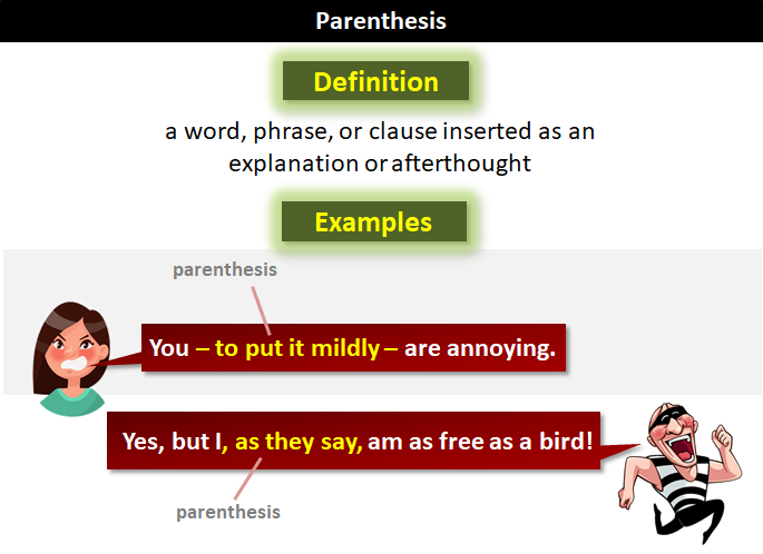 Parenthesis перевод. Parenthetical Words. Parenthesis в английском. Parenthetical Clauses. Parenthetic expressions.