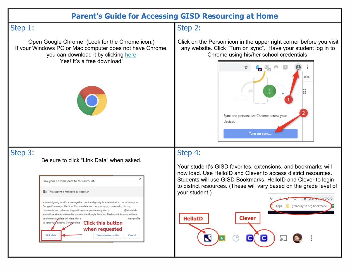 Parent’s Guide to Accessing GISD Resourcing at Home