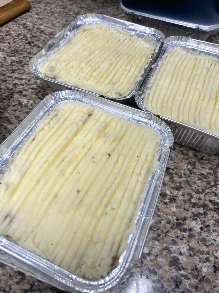 We’ve made a bunch of these cute little cottage pies. Ready to bake at home. Perfect for one person, maybe there’s someone in need or self isolating that would really appreciate a good home cooked meal. Just £4 each.