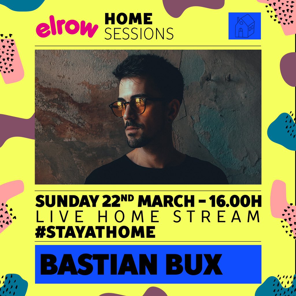 elrow_'s tweet photo. elrow Home Sessions - Get ready because this Sunday it's
@BastianBuxMusic 's time 🙌🏽⚡😍 See you on the 22/3/20 at 4pm at our FB live #elrowhomesessions #stayathome
+Info: https://t.co/i55S6bPcUE https://t.co/LCJFpr5nZU