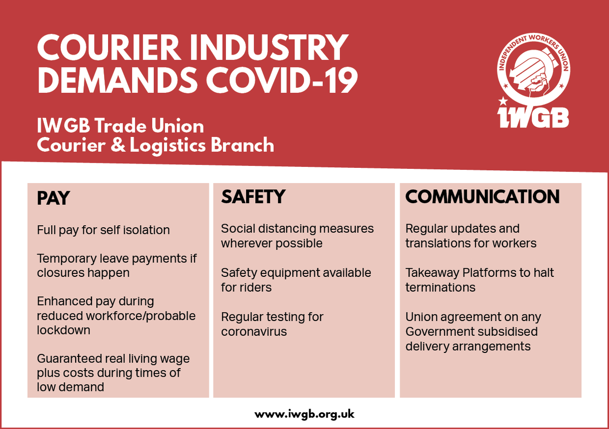 IWGB Couriers tweet media