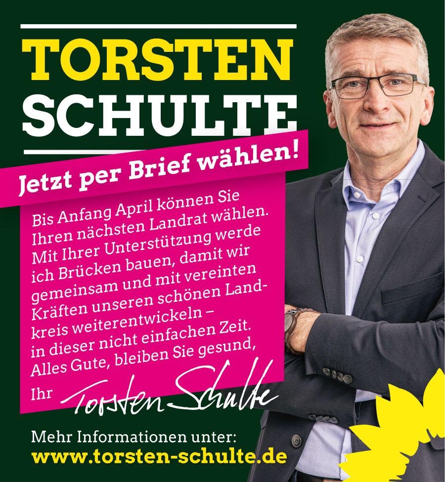 Bis zum 5. April 2020 per Briefwahl #torstenwählen