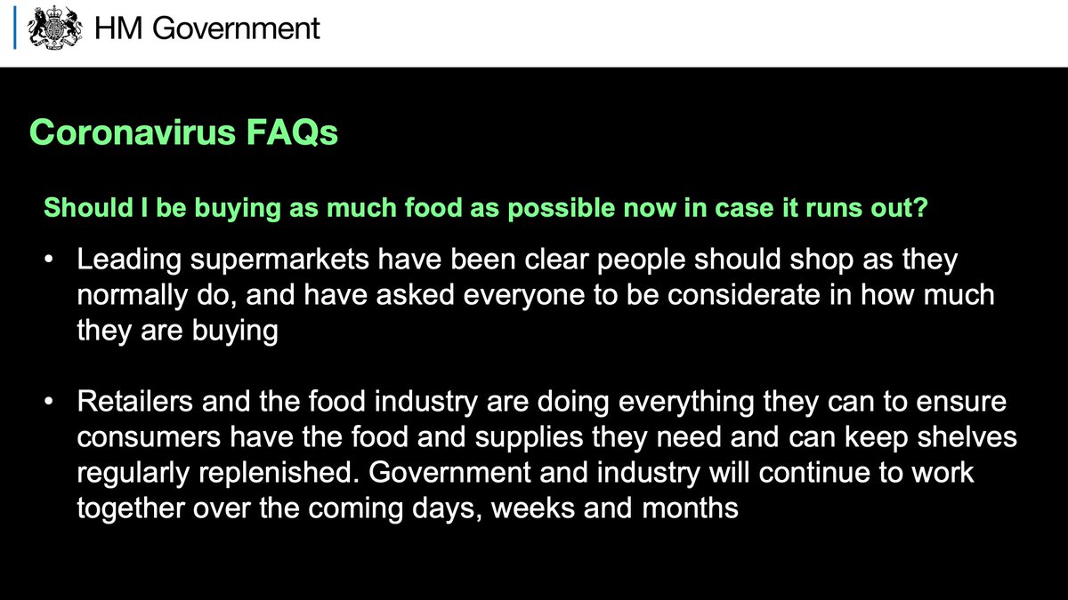 Should I be buying as much food as possible now in case it runs out? #CoronavirusFAQs
