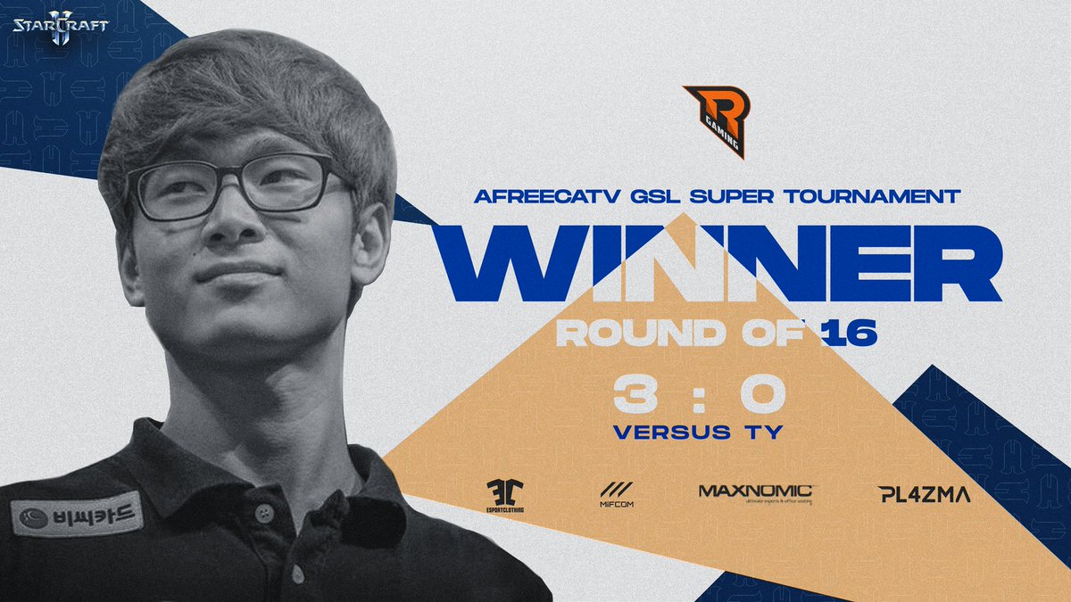 Raise Your Edge Gaming (@teamrye) on Twitter photo He can't stop winning.
<a href="/Zest_SC2/">RYE_Zest</a> beats <a href="/SC2_TYTY/">전태양 (TYTY)</a> 3:0 in the Ro16 of the <a href="/afreecaTV_gl/">afreecatv_gl</a> #GSL Super Tournament🔥🔥
#letsCRUSH #sc2 He can't stop winning.
<a href="/Zest_SC2/">RYE_Zest</a> beats <a href="/SC2_TYTY/">전태양 (TYTY)</a> 3:0 in the Ro16 of the <a href="/afreecaTV_gl/">afreecatv_gl</a> #GSL Super Tournament🔥🔥
#letsCRUSH #sc2