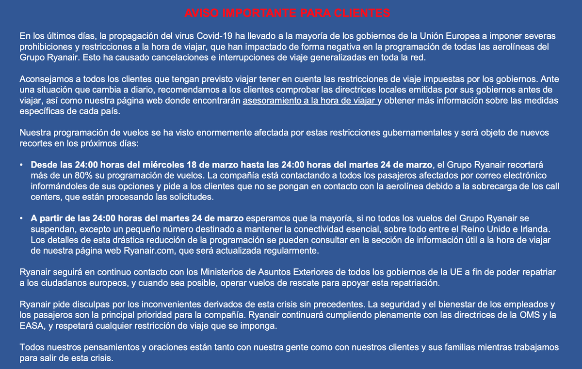 Ryanair España tweet media