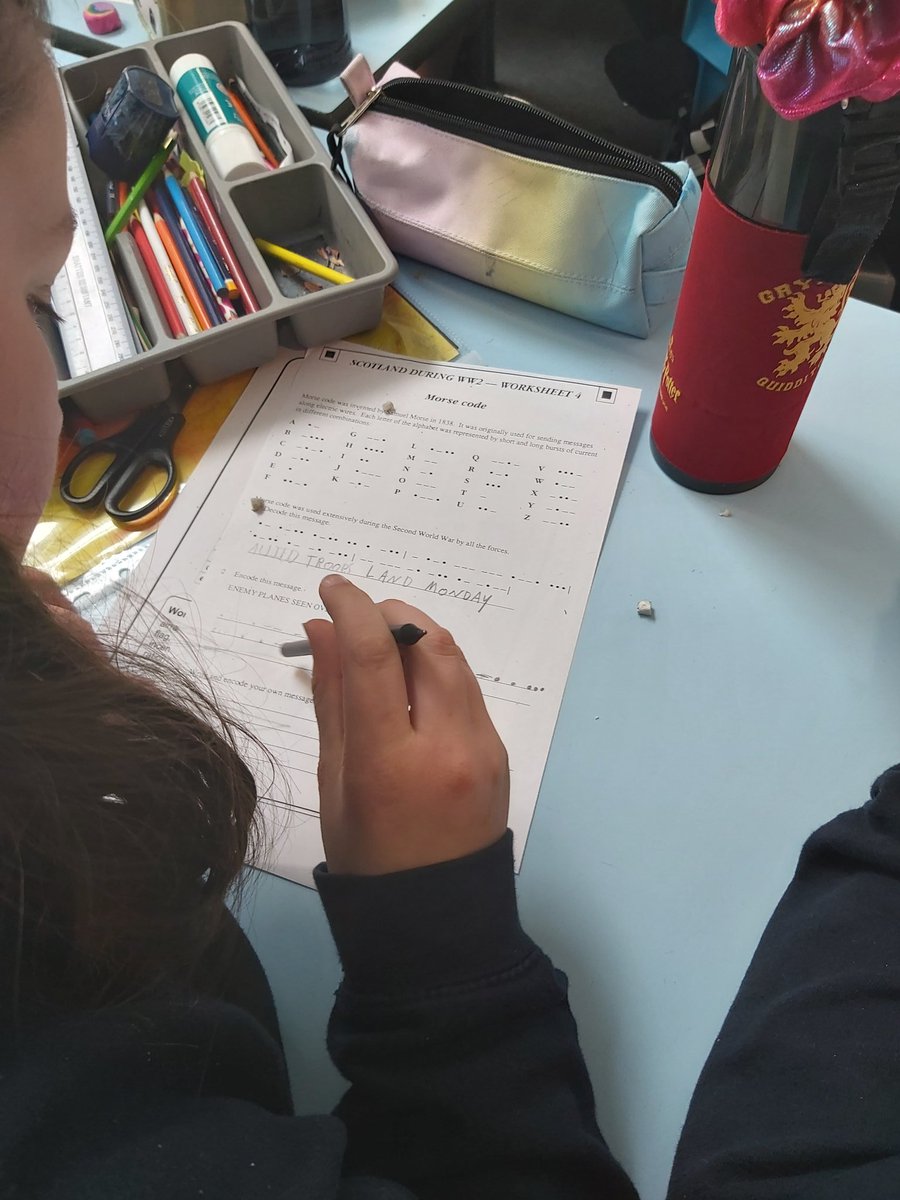 FoxCovertPS's tweet image. Some excellent posters and Morse code work from #p7fcps showing their understanding of the Home Front during WW2