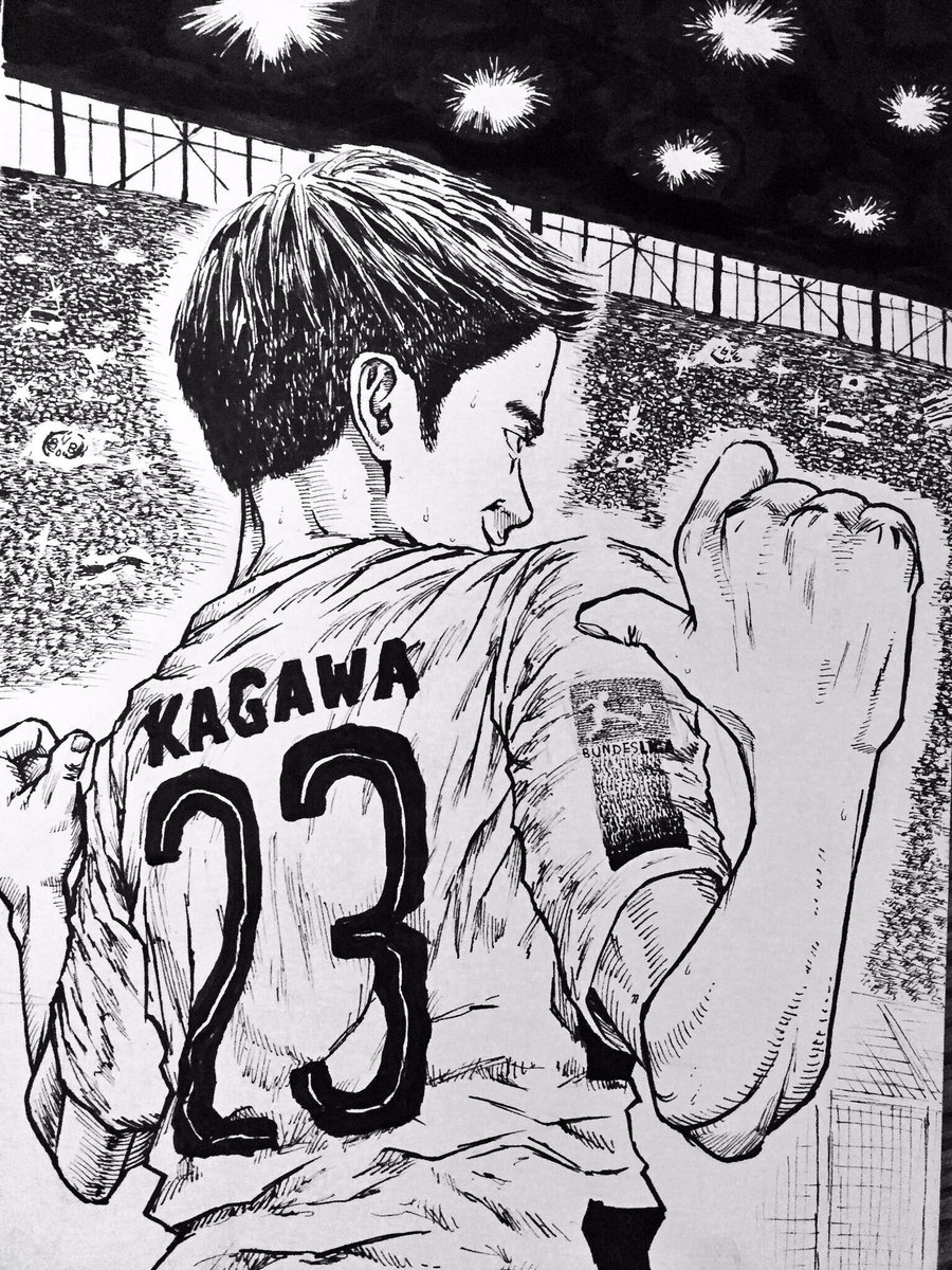 そういえば昨日香川真司選手の誕生日だったんですね?
結構前に描いたやつですがドルトムント時代の香川選手です⚽️
また躍動してほしいなぁ #ペン画 #香川真司 