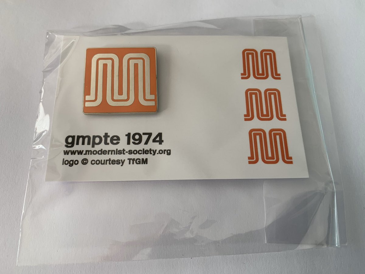 And finally, the iconic Greater Manchester logo recreated in badge form by  @modernistsoc