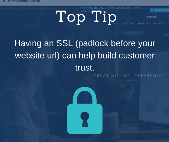 carrickcreative's tweet photo. If your website is missing an SSL certificate you could be missing out on business. Contact our team today and take the first steps to making your website more secure and build customer trust. 

#ssl #business #website #webdevelopment #cardiff #cardiffbusiness https://t.co/msckiDa74q