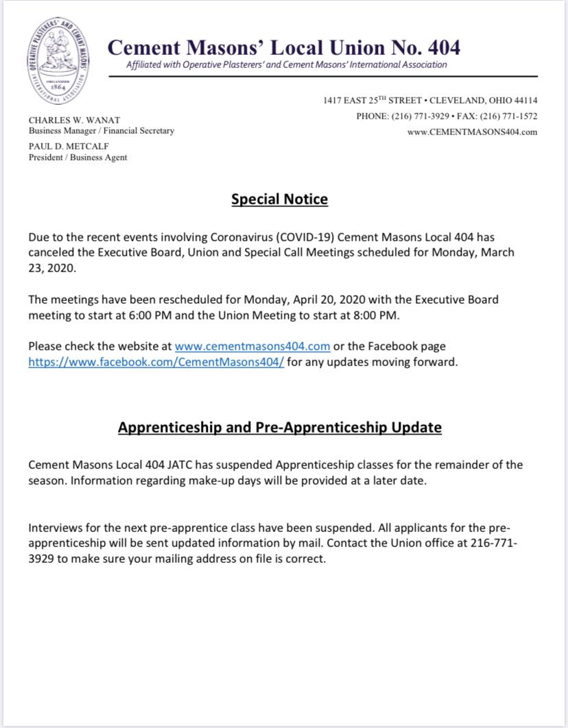 Cement Masons Local 404 (@cementmasons404) on Twitter photo 