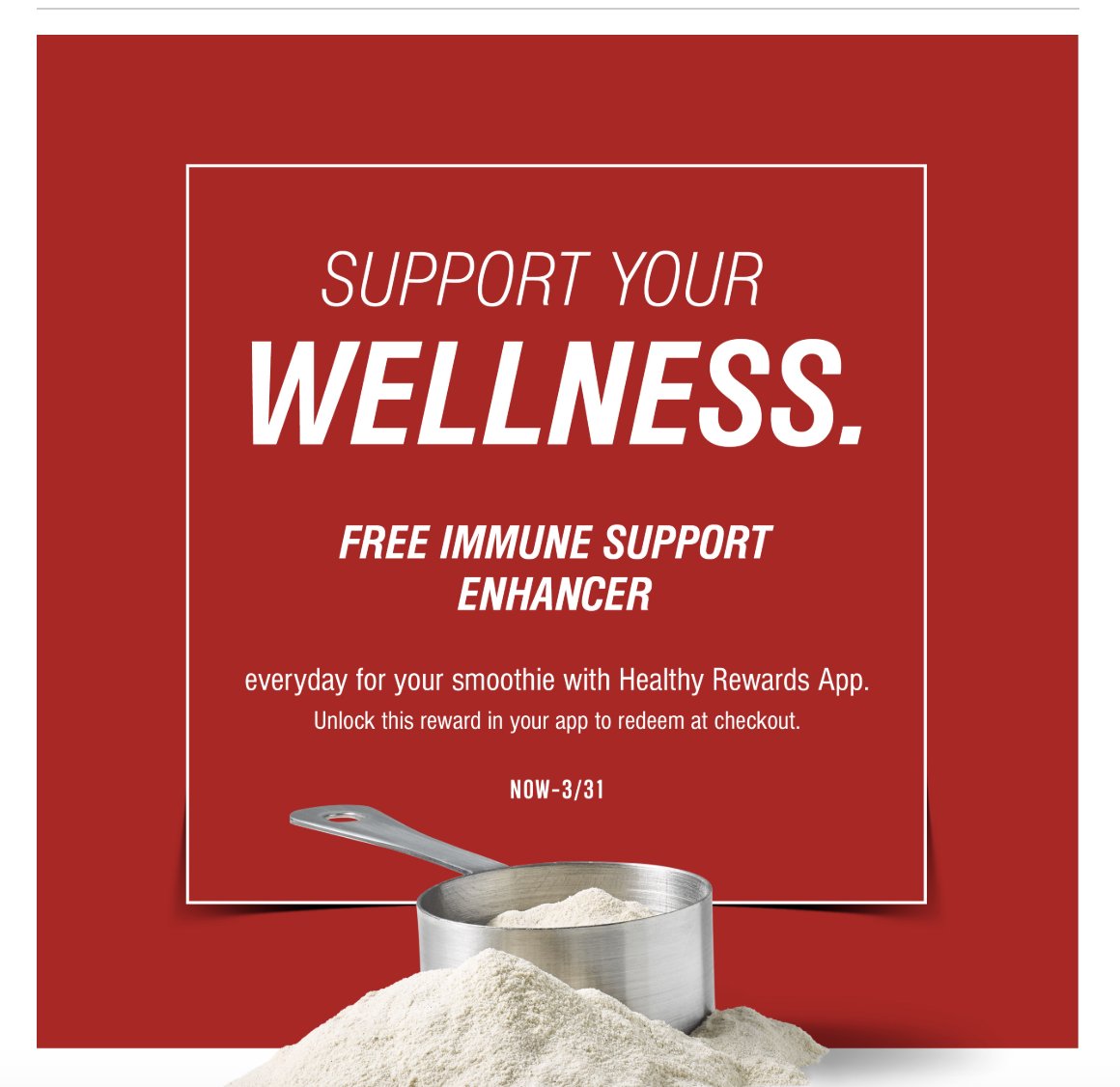 Don't miss out on your #Free Immune Support Enhancer now to March 31. Drive thru or order online and pick up. We'll have you in and out  😘 🙌#RuleTheDay #StayHealthy #DailyVitamins
