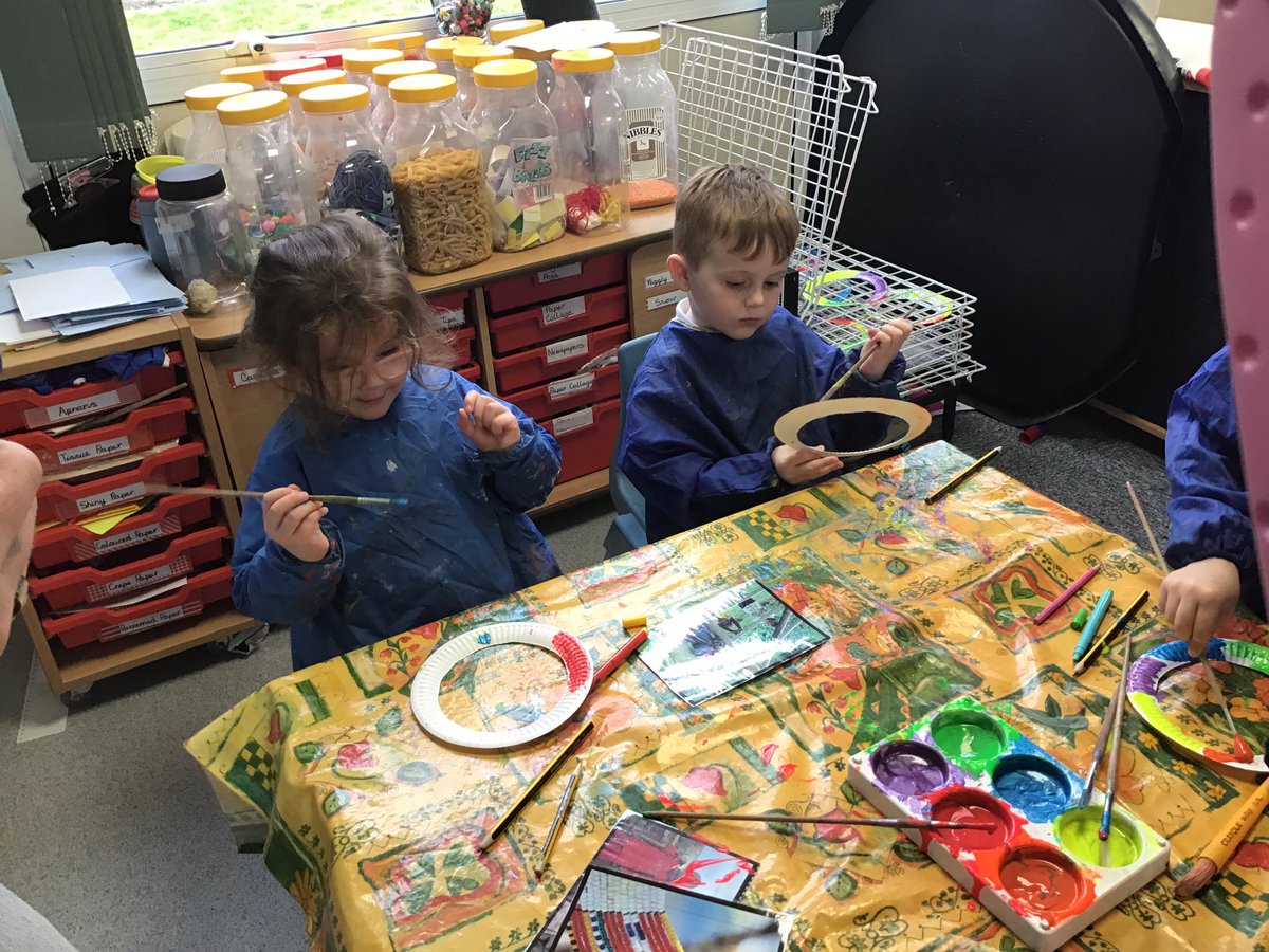 ChidwickSarah's tweet image. We have some really creative children in our class. Look at our take on traditional African necklaces.  
#cloverfieldsart #eyfstheworld