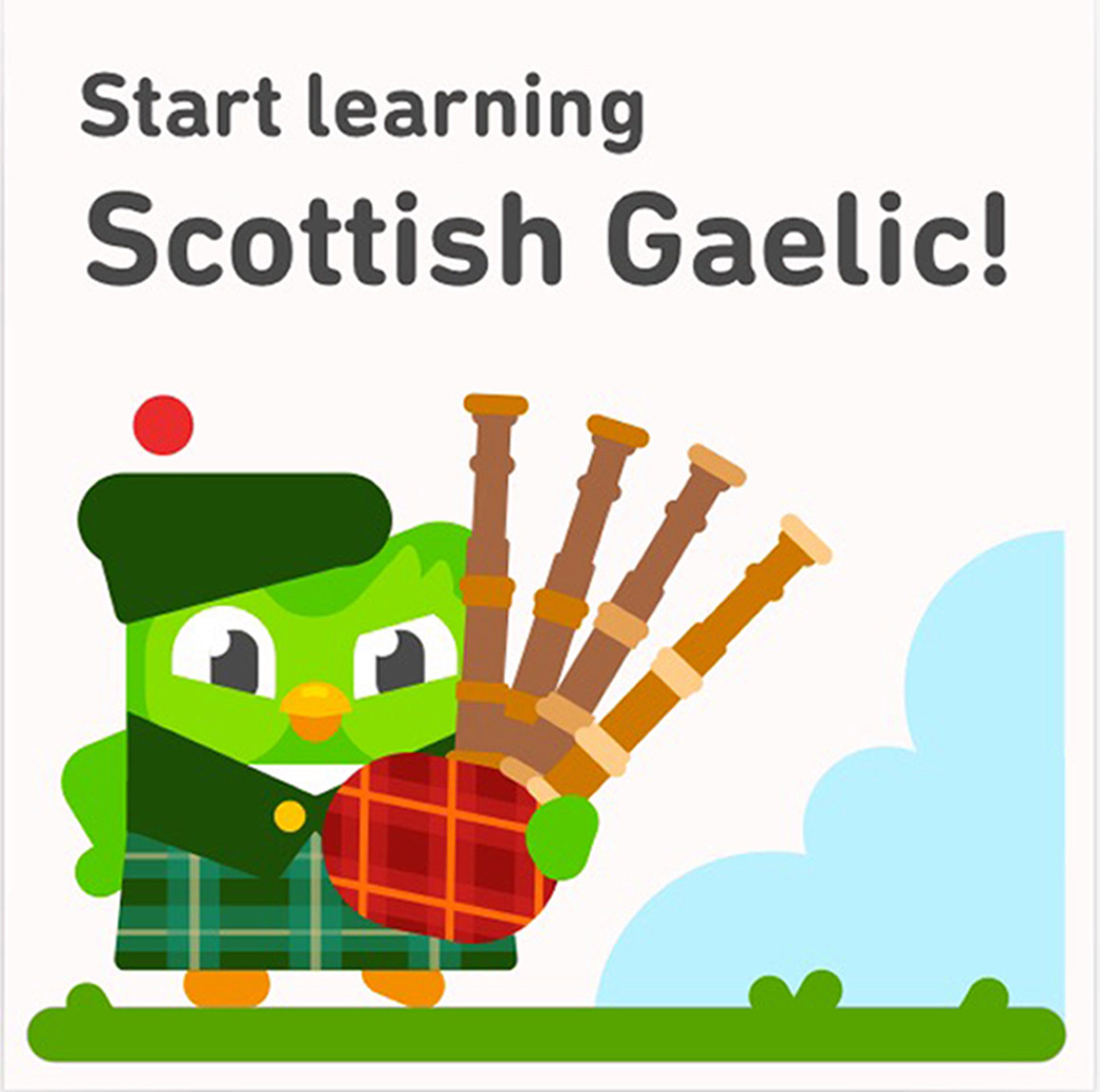 Today's lunchtime activity. Learning Gaelic with #Duolingo This one could be something I keep up! If you need a #dofeskill that's free, learning a language is a great choice.