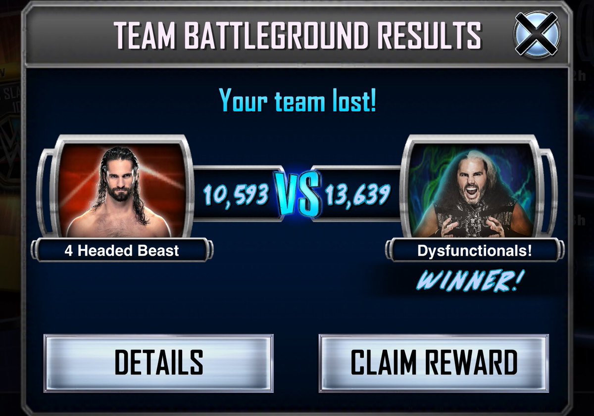 10as1TeamPlayer's tweet image. Our last Team Battleground was bad. A couple members killed it for us. Willow didn't max and the rest did what they could except a player just taking losses as soon as we started tbg.  Those members are gone and now we are looking for new members.
#WWESuperCard #FreeloaderAlert