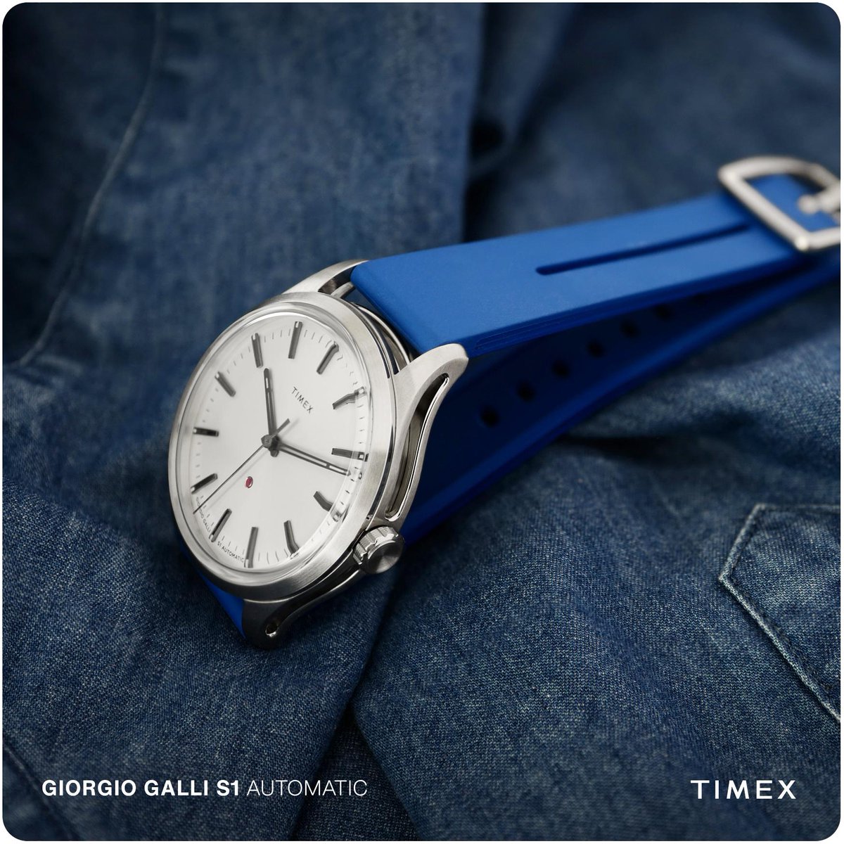timex's tweet photo. A touch of color... Sky Blue Giorgio Galli S1 Automatic.
⌚: Giorgio Galli S1 Automatic
📷: @g.galli
#timex #giorgiogalli #ggs1 https://t.co/DQ1OQdQrdm
