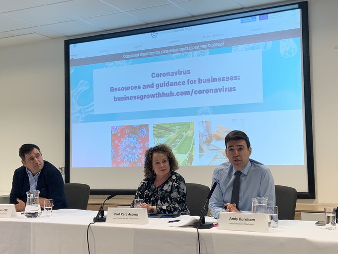 BBCRadioManc's tweet image. Three key changes to Manchester's response to #coronavirus: 

- Double trams could be introduced on all @MCRMetrolink routes to allow for social distancing
- A 24 hour helpline will be available soon
- Firefighters will be telephoning elderly residents to check they are safe