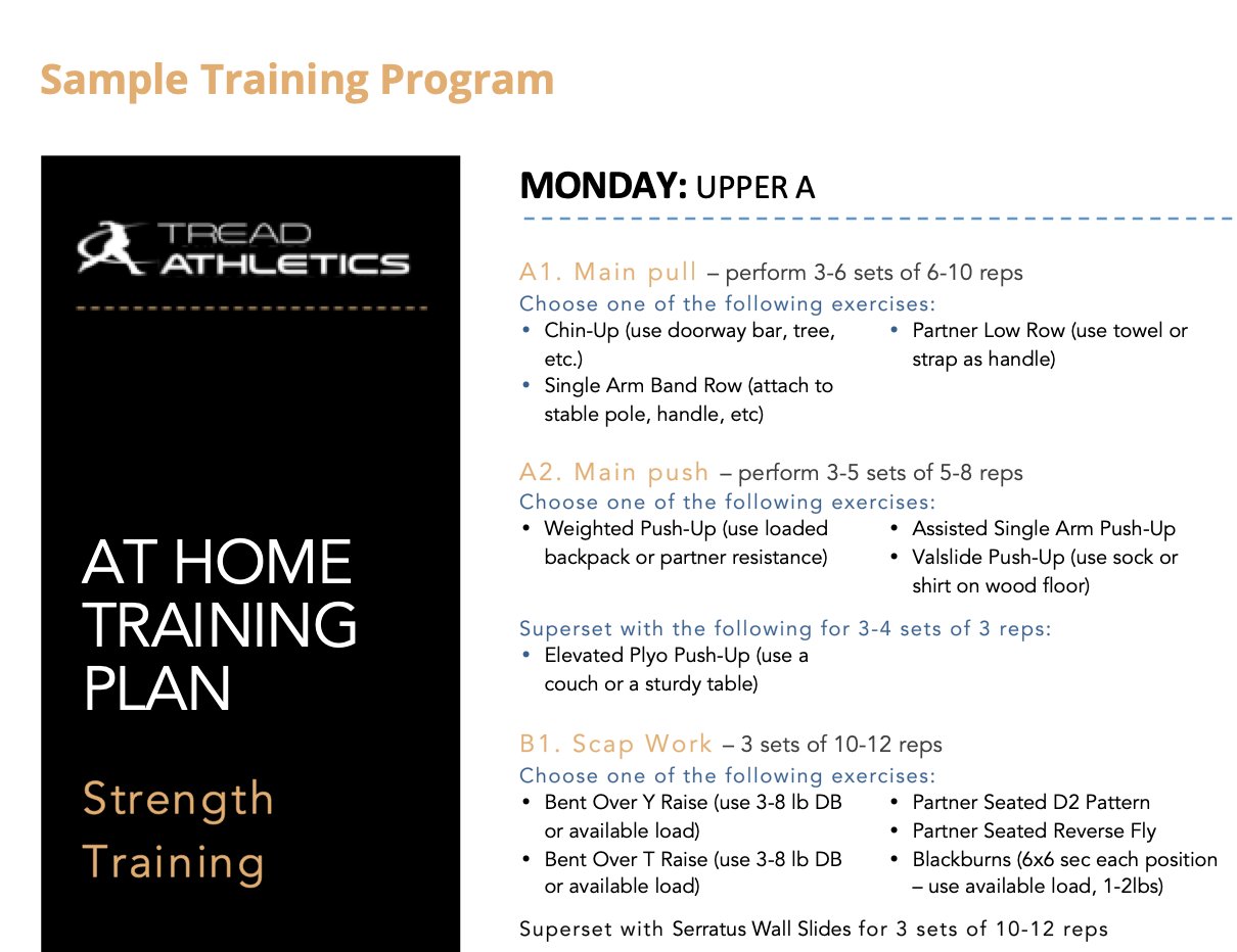 Home training program pdf sale