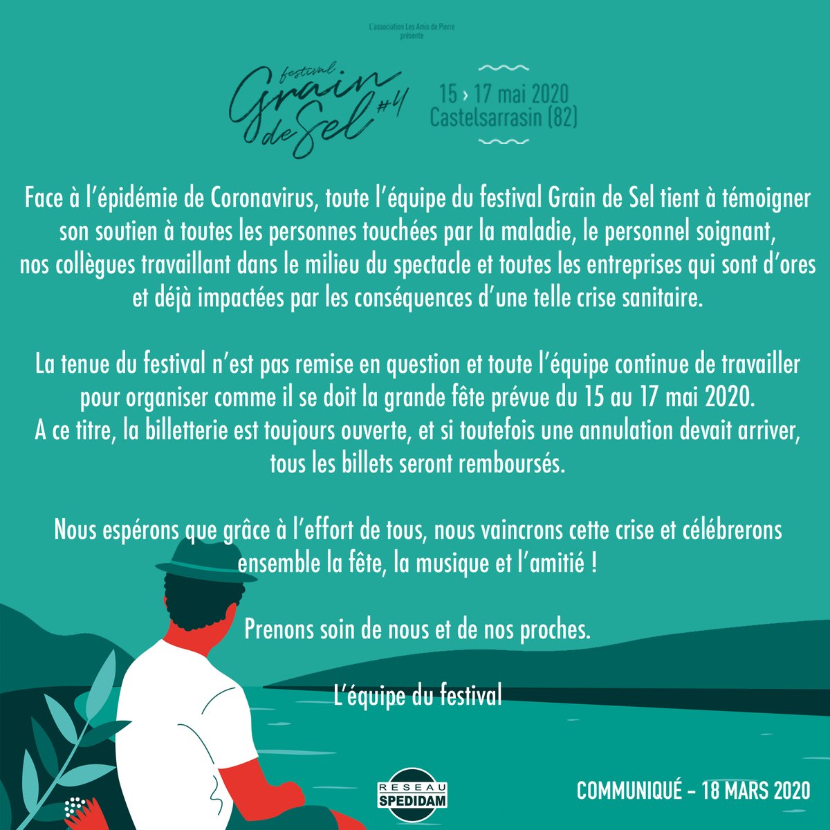 ❤️ Restez chez vous, lavez vous les mains et on se retrouvera à Castelsarrasin ❤️