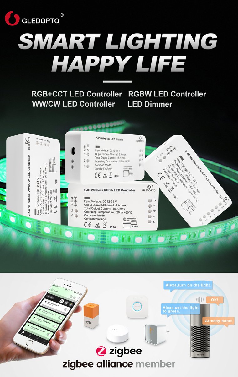 GledoptoLight's tweet photo. #Gledopto Smart Zigbee #RGB #WWCW Tunable Dimmable LED #LightStrip Controller, Compatible with many zigbee hub, like #PhilipsHue, #AmazonEchoPlus, #SmartThings, etc.
#Intelligenthome #HomeAutomation #StayAtHomeOrder #IOT #ZigbeeLightLink #SmartLighting
https://t.co/PMy6wgQU0g https://t.co/GiWesXFpVd