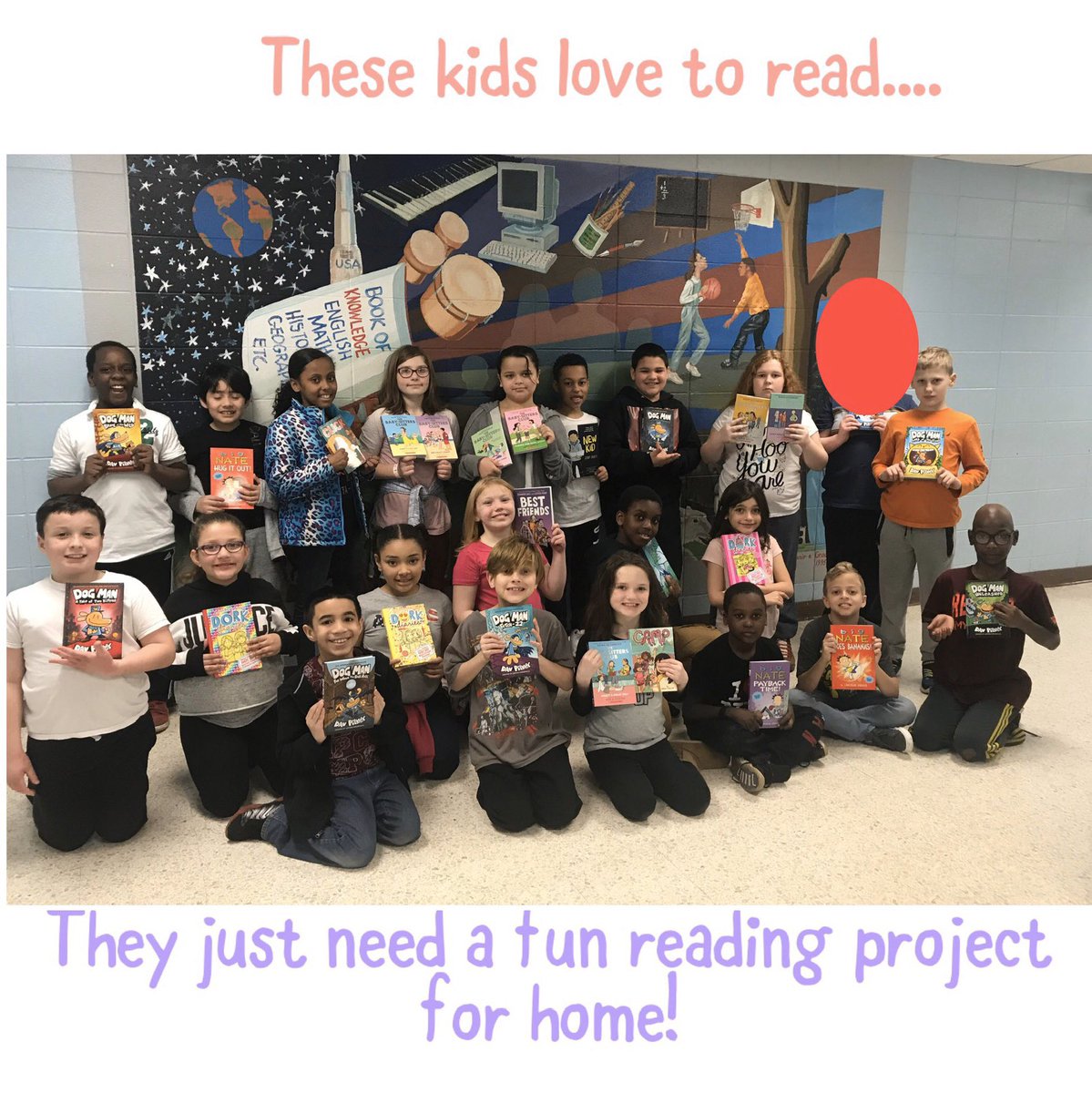 A fun #readingproject for kids at home is a T-shirt book report. They have to have title, author, setting, summary, characters & images that would go with the book then wear it to school when we get back @amyfitz74 @ksnsln @teachyourheartoutcon @riseupfoundation @alaneadamsbooks