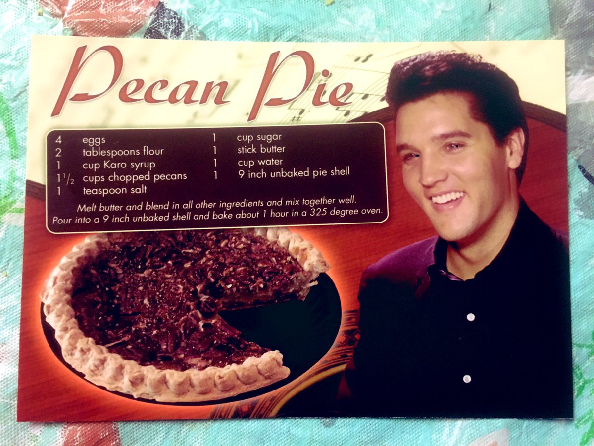 What’s for dinner? Authentic recipes from  #Elvis’s cook Mary Jenkins.  #Postcards from  @ElvisPresley’s Graceland.  #meatloaf  #pecanpie  #bananapudding  #hamburgersteak   #comfortfood  #recipes —  #whattocook when  #stayingathome …